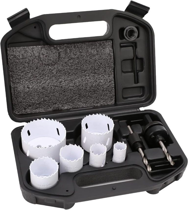 Amazon Basics Kit de 9 pièces pour scie cloche bimétallique, 20 à 68 mm