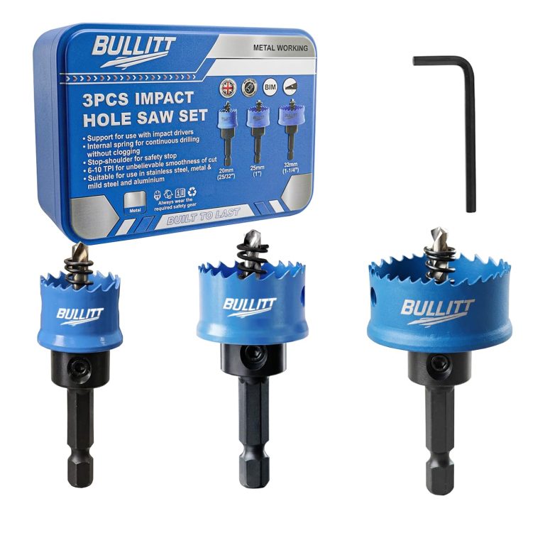 BULLITT Lot de 3 scies cloches à impact M42, 20/25/32 mm, tige hexagonale