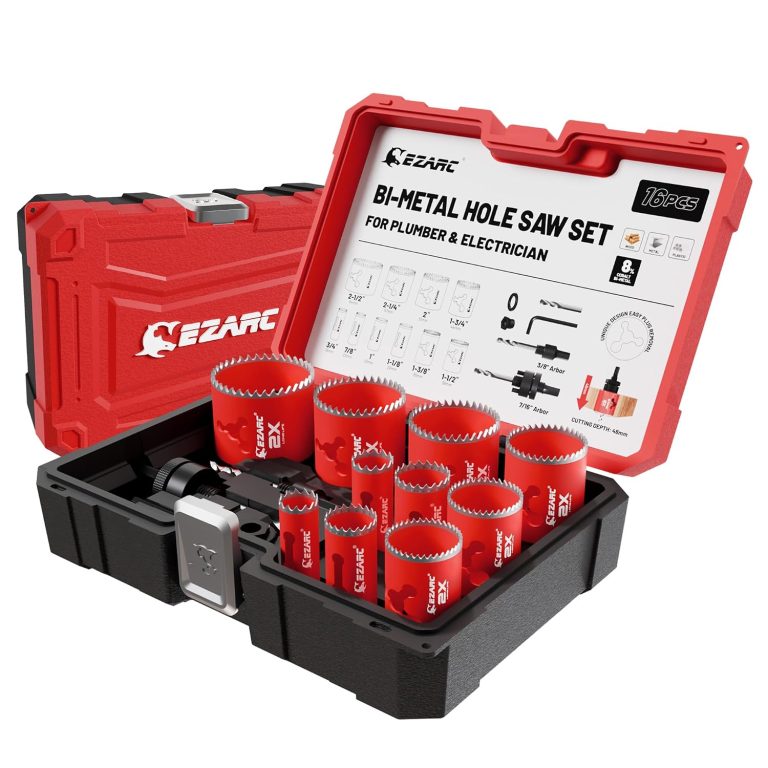 EZARC Scie Cloche Bi-métal, 19 à 64 mm (16 pièces), Coffret Scie Cloche